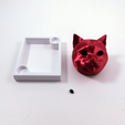 singlei_extrusion_parts.png Murphy The Library Cat (with secret book box) -Single Material Package (Complete Single Material Model)