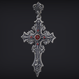 3.png Gothic cross Pendant 04