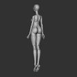 9.jpg Albina - 3D model woman bjd doll \ Female \ figurines \ articulated doll \ ooak \ 3d print \ character \ face