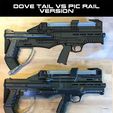 4-DOVE-vs-PIC-BULL-winged-mount.jpg UNW P90: Bullpup set for the Tippmann 98 Custom NON-Platinum edition (the DOVE tail version)