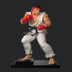 1.png Archivo STL Street Fighter - Ryu・Objeto para impresora 3D para descargar