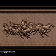009.jpg Race Horse wood carving file stl OBJ and ZTL for CNC