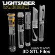PUB1.jpg Lightsaber Customizable 3D Kit (39 parts)