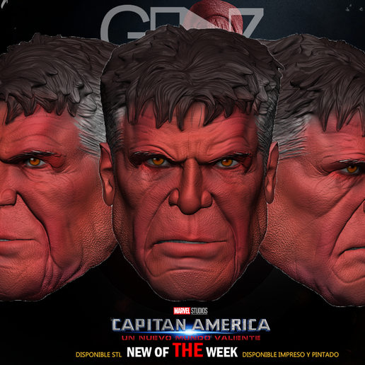 🆕 CAPTAIN AMERICA BRAVE NEW WORLD SET HEADS / REDHULL / LEADER / BETTY ...