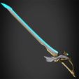 AquilaFavoniaFrontal.jpg Genshin Impact Aquila Favonia Sword for Cosplay