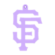 San Francisco Giants Christmas Ornament.stl Ornamento de Natal dos San Francisco Giants