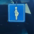 20230923_161436.jpg Pregnant Parking Pendant Sign