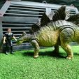 1.jpg jurassic park TLW cage stegosaurus in mattel scale