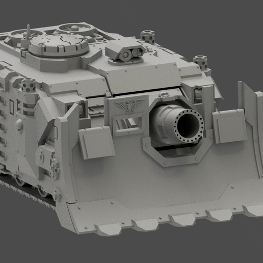 Boxy besieger with big besieger gun and fat square shovel