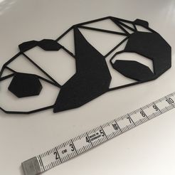 Настенная скульптура "Панда" 2D