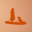 webp-6.webp Kid with a Dog Wall Art