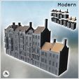 1-PREM.jpg Set of seven European buildings with fireplace and floors (9) - Modern WW2 WW1 World War Diaroma Wargaming RPG Mini Hobby