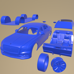 c14_005.png Datei STL Bentley Flying Spur 2020 PRINTABLE CAR IN SEPARATEN TEILEN・Modell für 3D-Druck zum herunterladen