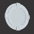 3.2.jpg 99 polyurethane Round Gable Vents 3D model
