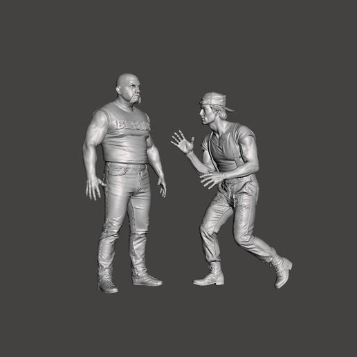FAN ART OVER THE TOP 1987, Lincoln Hawk VS Bob "Bull" Hurley
