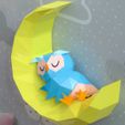 zzzzz.jpg OWL SLEEPING ON MOON