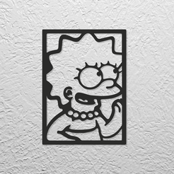 WallArt_LISA_SIMPSON.png LISA SIMPSON - WALL ART