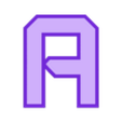 A.stl Letters and Numbers ROBOCOP | Logo