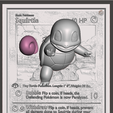 7-Squirtle_photo.png STL! Bundle Full Starter Pokémon card 4D wall art.