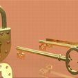 52a6dd58b0834fb073c71d3f4dd1c61b_display_large.jpg Padlock with Old Fashioned Key