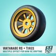 3.jpg RS WATANABE FRONT/REAR WHEELS FOR MINI-Z, WLTOYS K989, K969 RC DRIFT - multioffset with tires