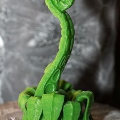 084ad3c08a1ac33a889bfc9b4f11bb60_display_large.jpg Free STL file Tabletop plant: Fern Tentacle (11 Leaves)・Template to download and 3D print