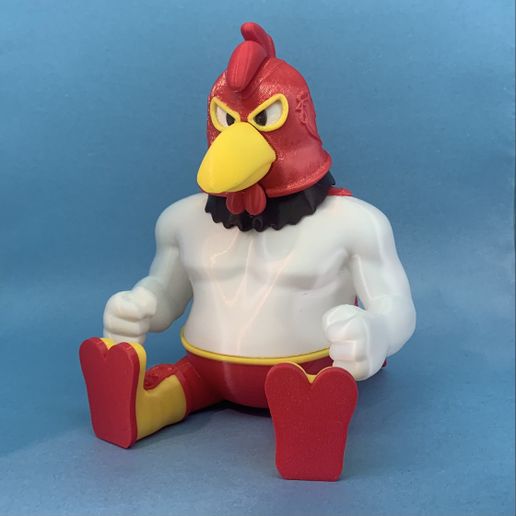 Forghorn Luchador | AMS / Multipart (3MF) | Looney Tunes Fanart