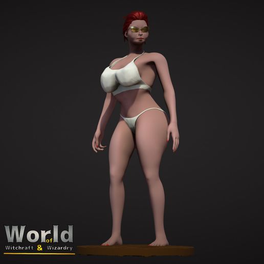 Angel Wick - World of Witchcraft & Wizardry - 3D model önizlemesi