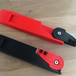 bf75fb7492d2d6d87a3e76a15ac491d0_display_large.JPG Free STL file Box Cutter With Whistle & LED Light (Survival, Camping, EDC)・Model to download and 3D print, MuSSy