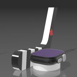 APPLE-WATCH-CHARGER-HOCKEY.jpg STL file Suporte Dock Station Apple Watch Hockey・3D printing idea to download