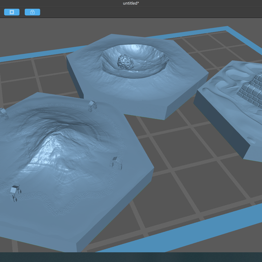 🗺️ Hexagonal map・ 3D File for 3D printing・Cults