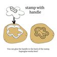 stamp-with-handel-neu.jpg Cheerleader Cookie Cutter set 0851