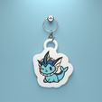chibi-vaporeon-render.jpg Брелок Pokemon Chibi All Eeveelutions