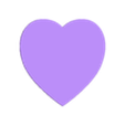 Flat Heart 0.5 mm Medium.stl ❤️ Flat Hearts ❤️