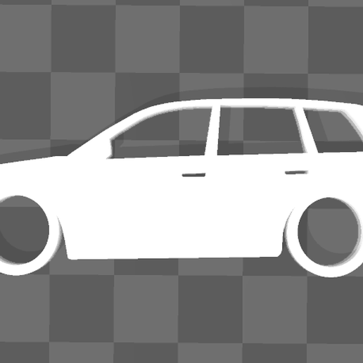 Volkswagen Touareg keychain 3D model