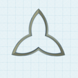 trinity-cutter-2-2.png Triquetra cutter, Holy Trinity or triskelion stamp, cross shape cutter, Cookie cutter, Polymer Clay Cutter, earrings