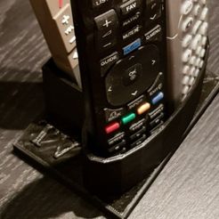 2017-07-16_010004.jpg Free STL file Support for remote controls (TV - Box - etc ...)・3D printer design to download
