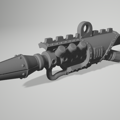 Pulsar.png 3D file Mini Imperial Robot Mass Accumulator Cannon・Model to download and 3D print