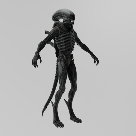 Xenomorfo0005.png Xenomorph Lowpoly Rigged