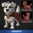 KryptoKeyart2.jpg Hero Pup – Caped Companion Figurine (Textured, Stylized)