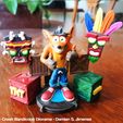 5.jpg Crash Bandicoot Diorama, Uka uka and Aku Aku 3D Printable