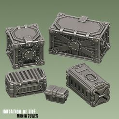 MINIATURES Файл 3D Ящики в хранилище・Модель 3D-принтера для скачивания