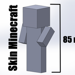 Skin-meusure.png Free 3D file Minecraft articulated skin / toy・3D printer model to download