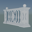 Renaissance_Balustrade_Render.png Classic Renaissance Cement Balustrade – 3D Printable Architectural Model