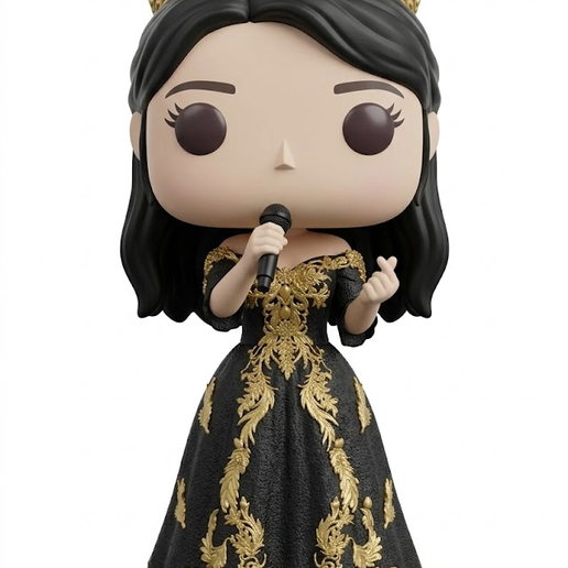 Cute collectible IU Funko-style figure, inspired by the South Korean K-pop singer IU