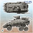 5.jpg Six-wheeled vehicle with weapons, spikes and bulletproof windows (2) - Future Sci-Fi SF Post apocalyptic Tabletop Scifi