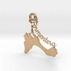 Colgante-oro.png Archivo STL Colgante Isla de Formentera・Diseño para descargar y imprimir en 3D
