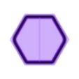 Tray_hex_tall_v02.stl Hex token tray tall - modular GeekShapes system