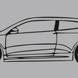 vw.png scirocco mk4 wall decor silhouette
