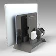 Untitled-3.jpg STL file Apple Device Charging Station for MacBook and iPad Pro・3D print design to download